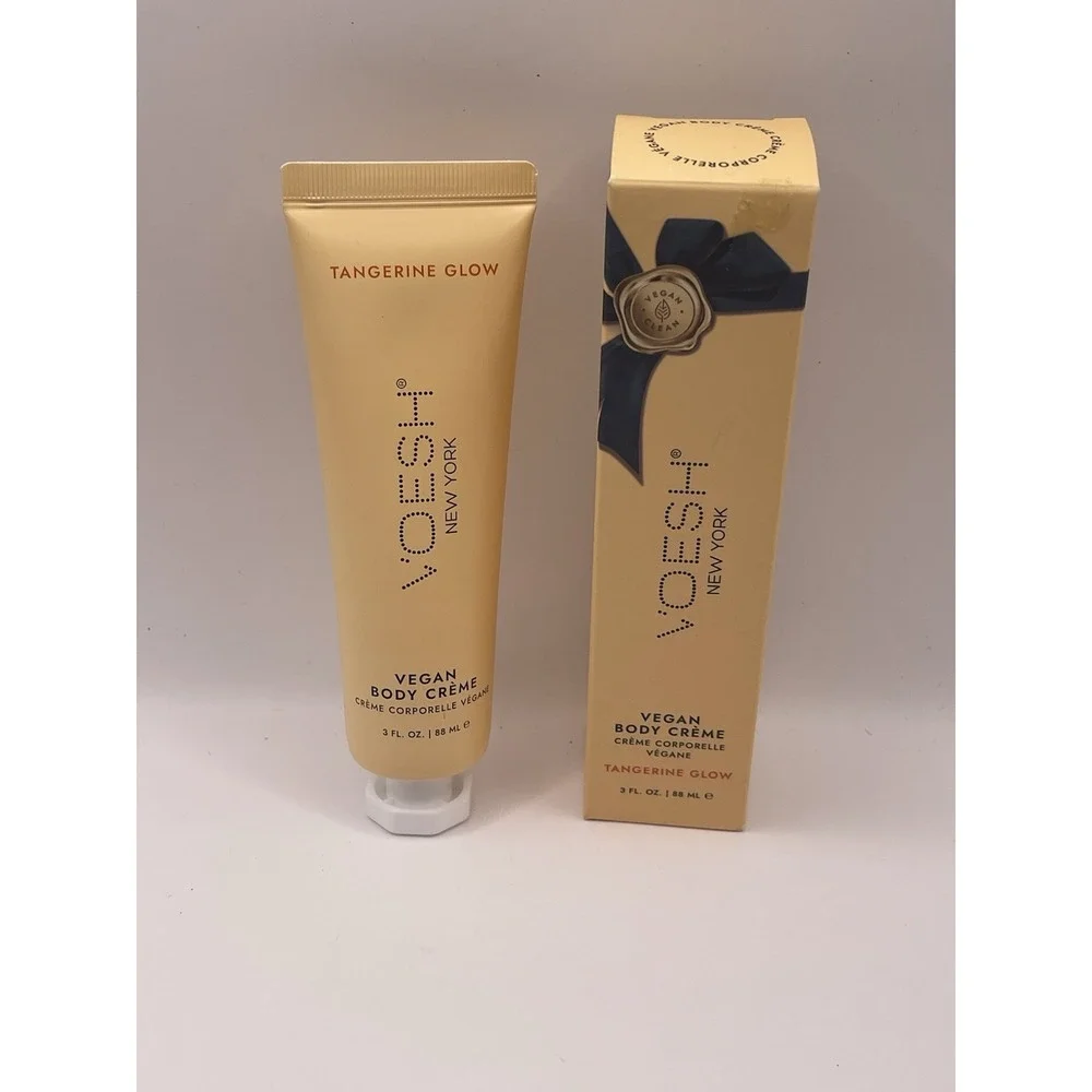 VOESH New York Vegan Body Creme Organic Lotion Tangerine Glow 3oz New Sealed!